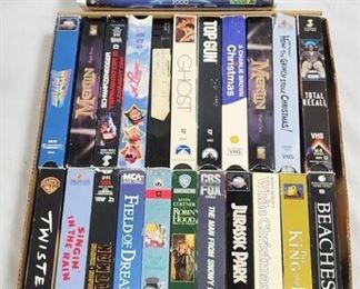 6575 - Box lot of VHS Tapes to include some Disney
