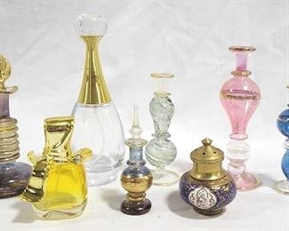 6589 - Egyptian Glass Perfume Bottles & more
