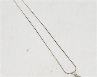 6592 - 18" Silver Chain with Charm
