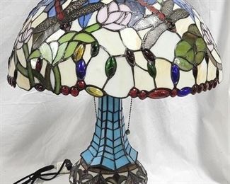 6605 - Stained Glass Lamp - 24" tall
