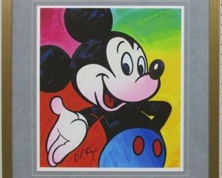 9034 - MICKEY MOUSE GICLEE BY PETER MAX 22 X 24
