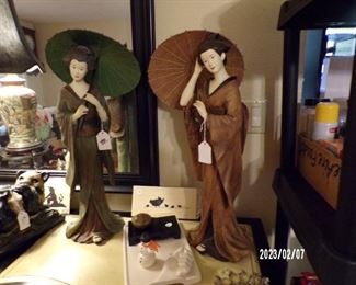 oriental figures, museum reproductions