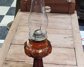Amber Coolidge drape oil lamp