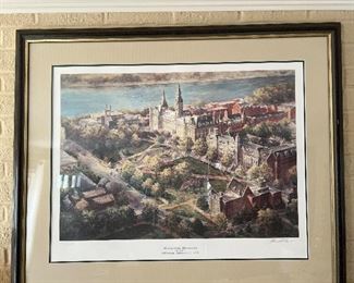 Georgetown University Millennium Edition 2000 AD print 1111/2000 signed by John Gable