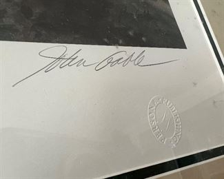 Georgetown University Millennium Edition 2000 AD print signed by John Gable