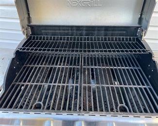 NexGrill 5-Burner Propane Gas Grill in Stainless Steel with Side Burner and Condiment Rack