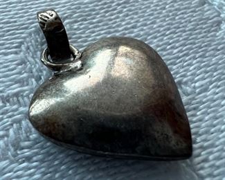 Sterling Silver heart-shaped pendant