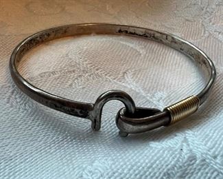 Sterling Silver Sonya Ltd clasp bracelet