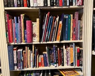 Shelves full of all types of books