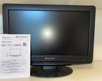 One of 2 small flatscreen tvs