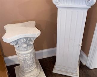 Plaster column, cabinet column