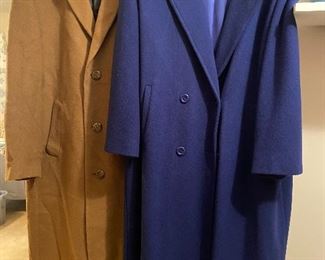 Wool, cashmere coats