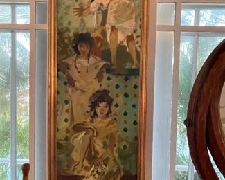 Jean Gaston Mantel, oil on canvas