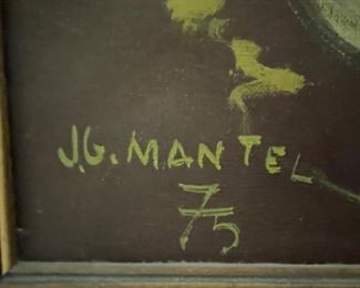 Jean Gaston Mantel, 1975, oil on canvas