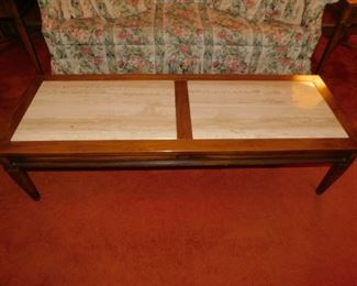 Vintage Marble Top Coffee Table