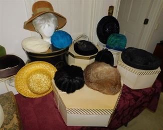 Vintage Collection Of Ladies Hats
