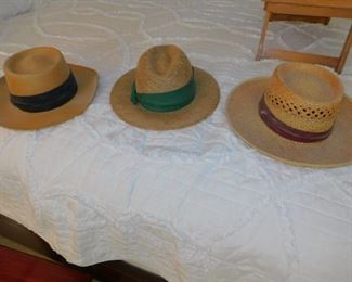 Vintage Mens Straw Hats