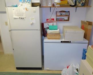 Refrigerator & Chest Freezer