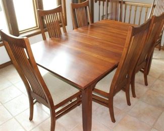 Main dining table with 8 chairs