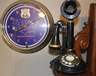 Working phone and Rt 66 clock