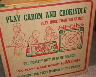 Carom, board games, card games - some vintage