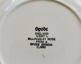 Spode Billingsley rose 