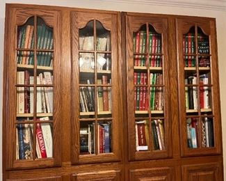 Bookcases with cookbooks