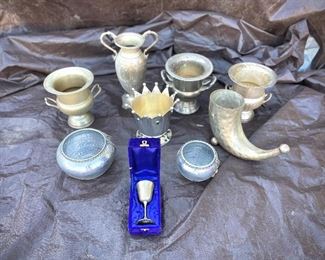 Silver plated Trophies.