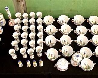 Henriot-Quimper hand-painted French tableware, Henriot Collection.