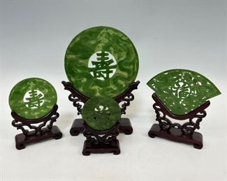 Jade Discs and Stands