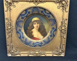 Lithograph in Ornate Frame