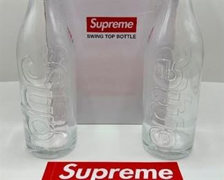 New In Box Supreme Swing Top Bottle, Set Of 2 & Supreme Stickers
Lot #: 62