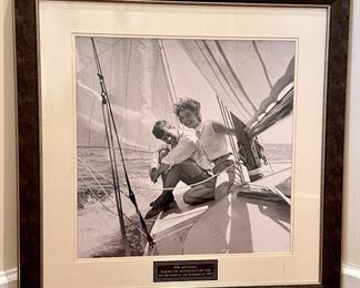 1953 John F. Kennedy & Jackie Photograph, Sailing In Cape Cod, Framed
Lot #: 33