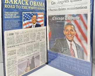 Rare Limited Edition Franklin Mint Barack Obama Newspaper Collection Portfolio With COA
Lot #: 34