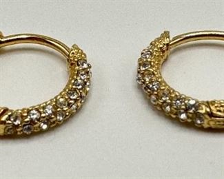 Small Faux Diamond Hoop Earrings Purchased At Neiman Marcus
Lot #: 83