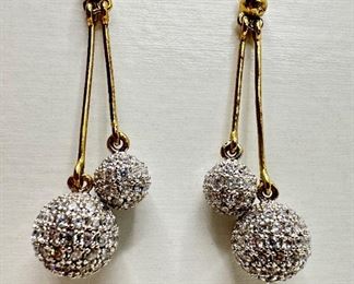 Faux Diamond Dangling Earrings Purchased At Neiman Marcus
Lot #: 82