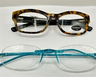 New Scojo New York Gels Aqua & AJ Morgan Tortoise Shell 1.24 Reading Glasses
Lot #: 89