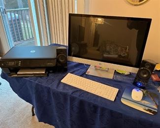 HP Computer, speakers and Printer