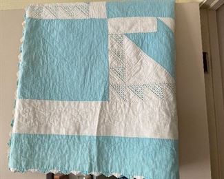 Baby Blue Handmade Quilt