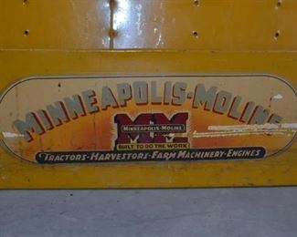 Minneapolis Moline Tractor brochure rack out of original dealership