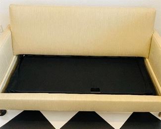 1_____$600 
Sofa bed cream from Luxe
76"Lx 39"Dx37T
