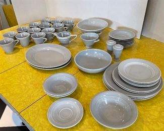 6_____Now $320 was $400 
Vintage Homer Laughlin Harlequin Gray - 40 pieces&nbsp;