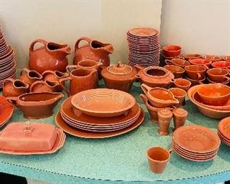 11____NOW $800 was_$1,000 
Harlequin Homer Laughlin Rose pink original color - 36's - 148 pieces&nbsp;