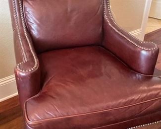 _____NOW $340 - 25% off $450 
Leather desk chair 41Tx 17 1/2"Wx 19'D
