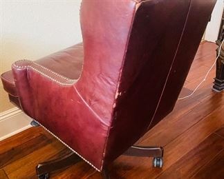 _____NOW $340 - 25% off $450 
Leather desk chair 41Tx 17 1/2"Wx 19'D