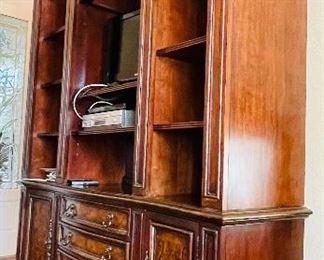 _____NOW 25% OFF so $750 instead $1,000 
&nbsp;Bookcase / cabinet by Hooker 
76Wx 22Dx 92T
