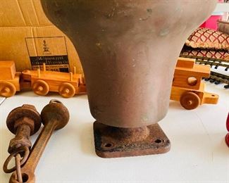 _____$350 
Cast iron railroad bell 12"W x 11T&nbsp;