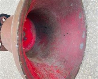 _____$350 
Cast iron railroad bell 12"W x 11T&nbsp;