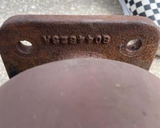 _____$350 
Cast iron railroad bell 12"W x 11T&nbsp;