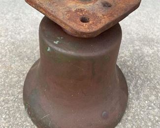 _____$350 
Cast iron railroad bell 12"W x 11T&nbsp;